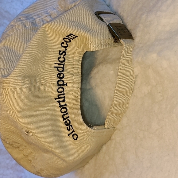 💲 NEW Cream Colored Hat Adjustable Cotton - Picture 3 of 6